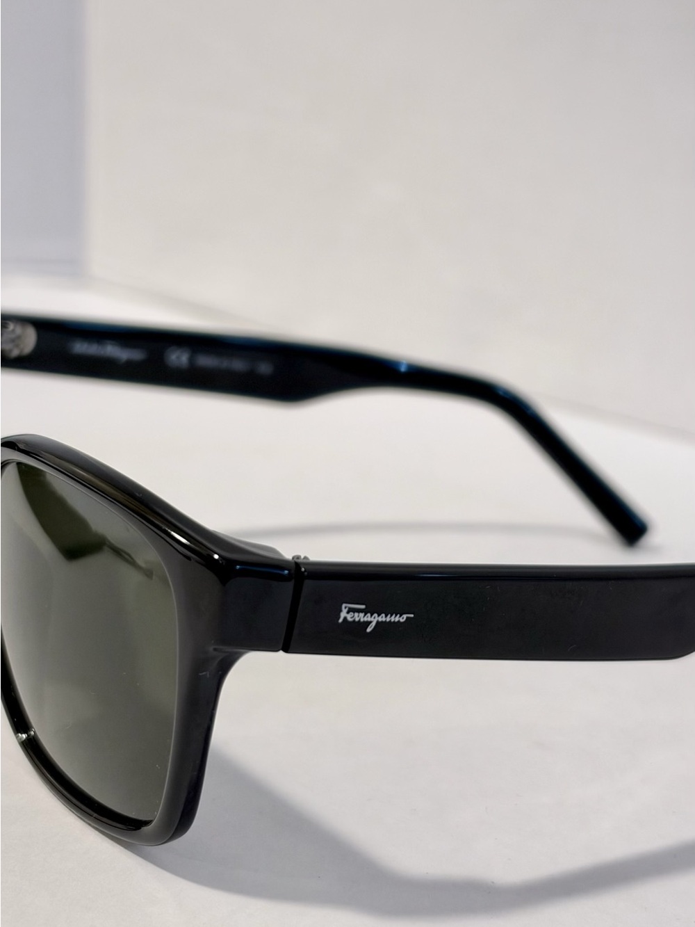 Salvatore Ferragamo SF959S 001 Black Square Men’s Acetate Sunglasses
